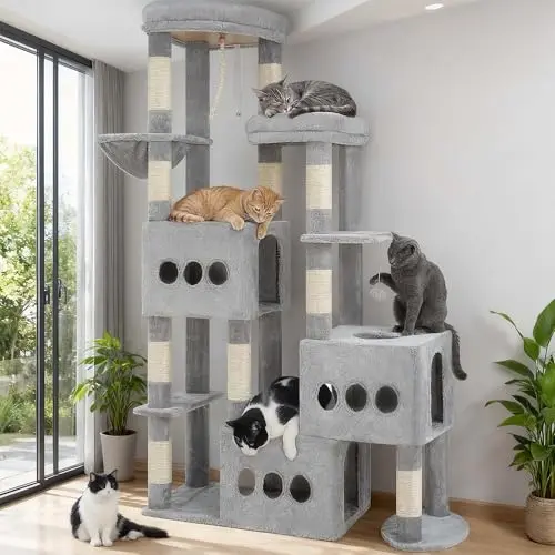 Multi Core Cat Tree Best Cat Trees For Multiple Cats - 2026 Reviews - Enchanting Pets